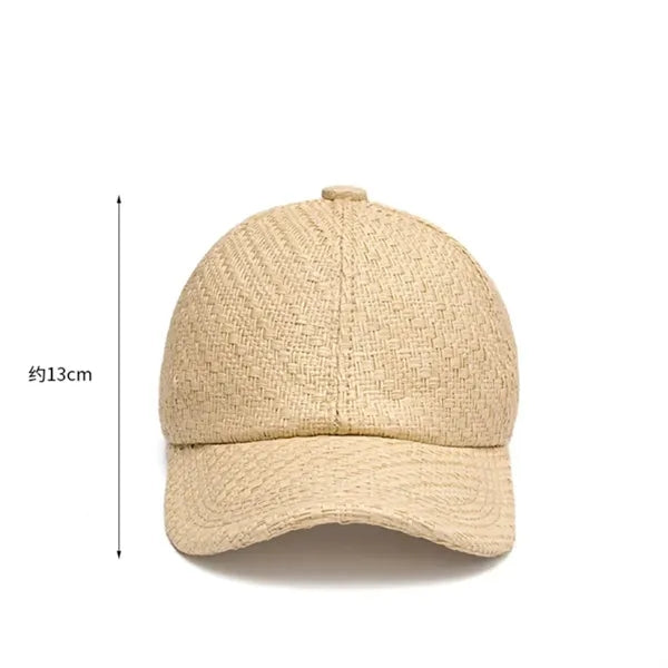 Straw Baseball Cap