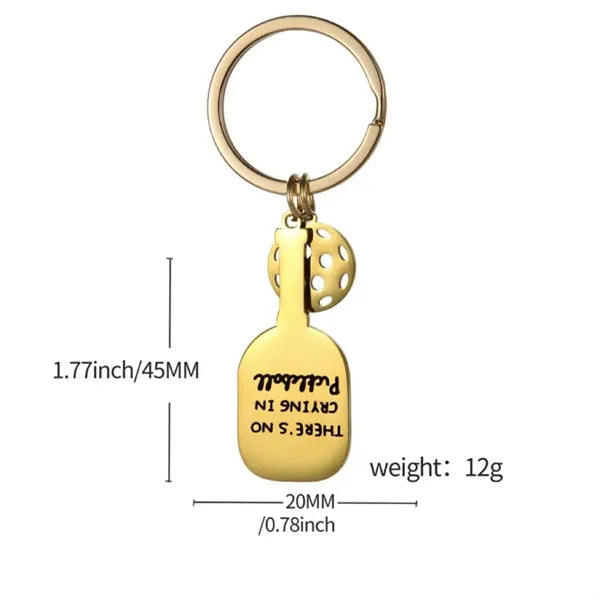 Pickleball Paddle Keychain