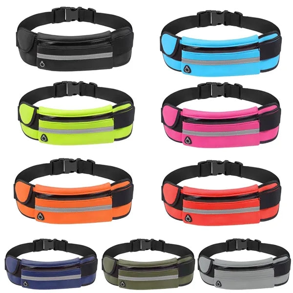 Adjustable Running Waistband Reflective Strip Large Capacity