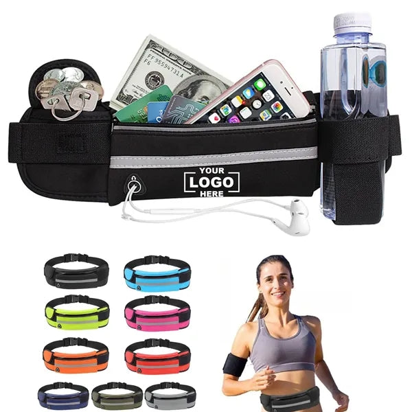 Adjustable Running Waistband Reflective Strip Large Capacity