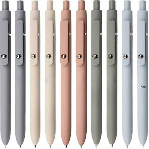 Fine Point Black Gel Pens with Soft Silicone Grip