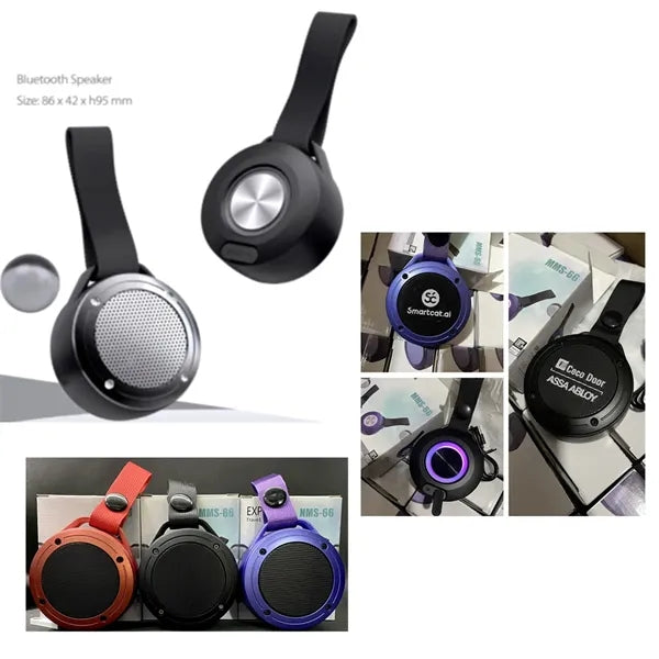 Outdoor waterproof Bluetooth speaker with vibrant LED lights