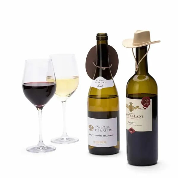 Silicone Wine Stoppers Fun Cowboy Hat Cap Seals Bottle