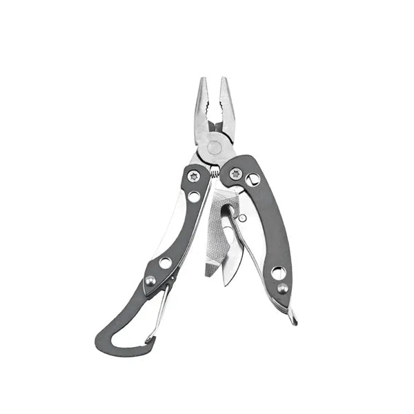 Carabiner Multi Pliers w/Serrated Knife Bottle Opener