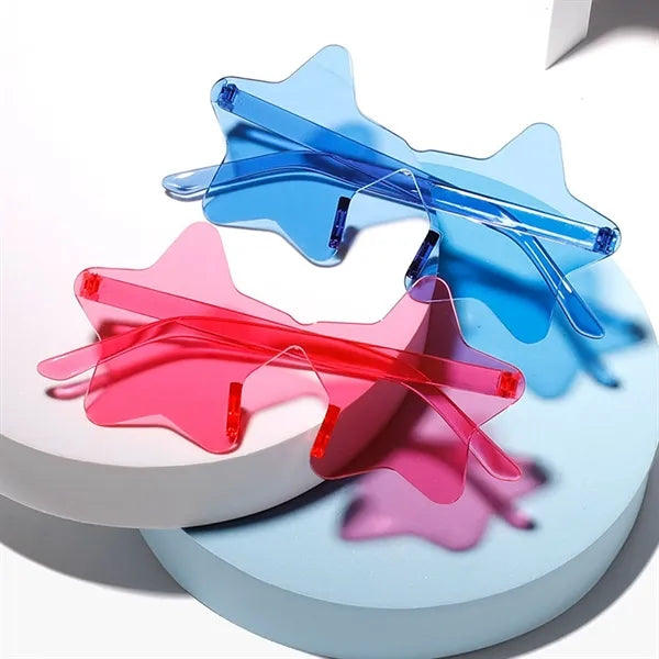 Rimless Star Shaped Sunglasses