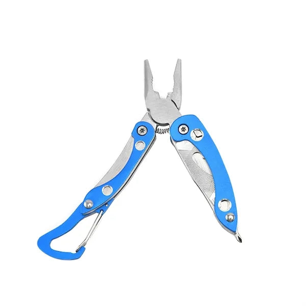 Carabiner Multi Pliers w/Serrated Knife Bottle Opener