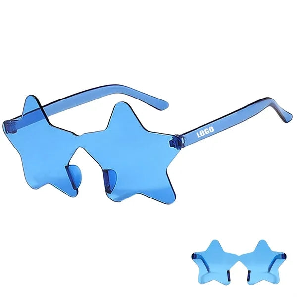 Rimless Star Shaped Sunglasses