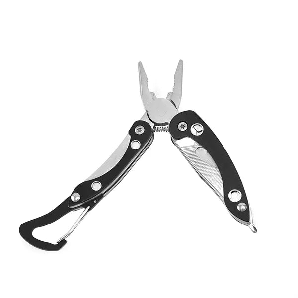Carabiner Multi Pliers w/Serrated Knife Bottle Opener