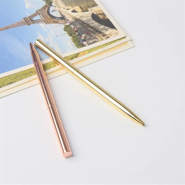 Slim Twisted Activated Metal Pen
