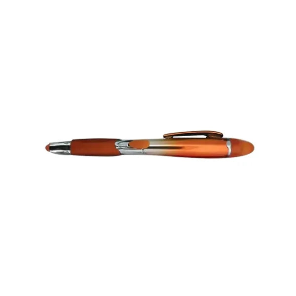 Gradual Color Barrel Pen w/Highlighter & Stylus