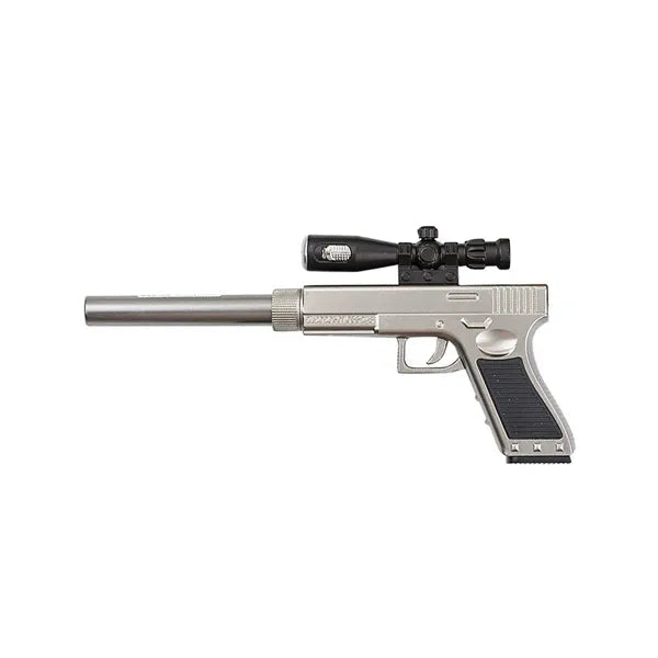 Pistol Gun Shaped Pen w/Flashlight