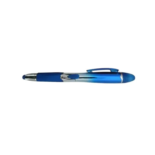Gradual Color Barrel Pen w/Highlighter & Stylus