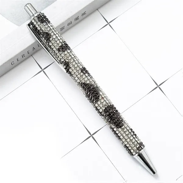 Metal Ballpoint Pen w/Crystal