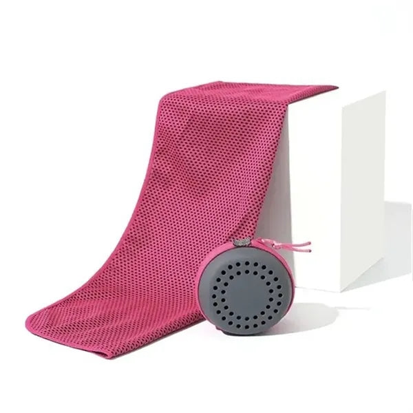 Absorbent Cooling Towel and Carry Pouch Set