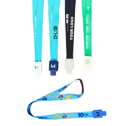 5/8" Retractable Neck Lanyard With Badge Reel