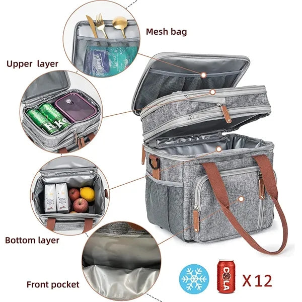 Collapsible Insulated Lunch Cooler Bag