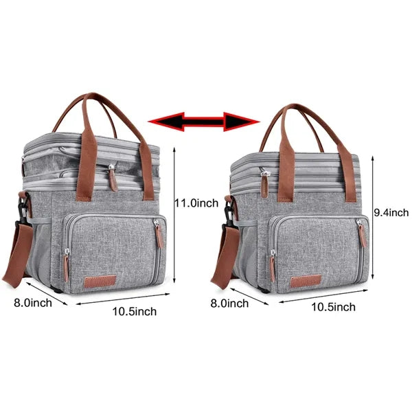 Collapsible Insulated Lunch Cooler Bag