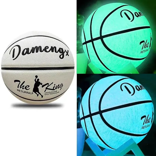 Glow in The Dark Basketball Glowing Leather Luminous Size 7