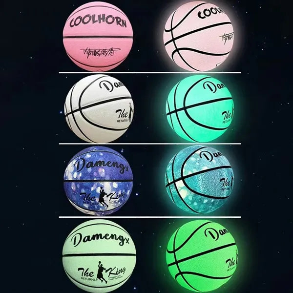 Glow in The Dark Basketball Glowing Leather Luminous Size 7
