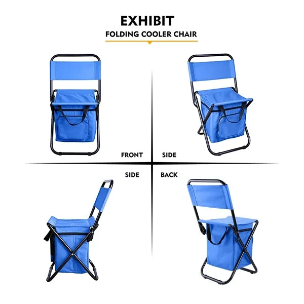 Portable Foldable Camping Chair with Cooler