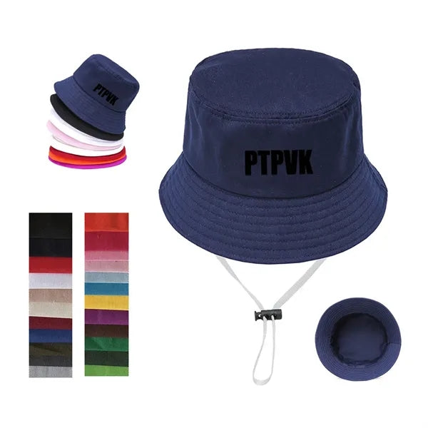 2-in-1 Reversible Fishing Hat with Windproof Chin Strap