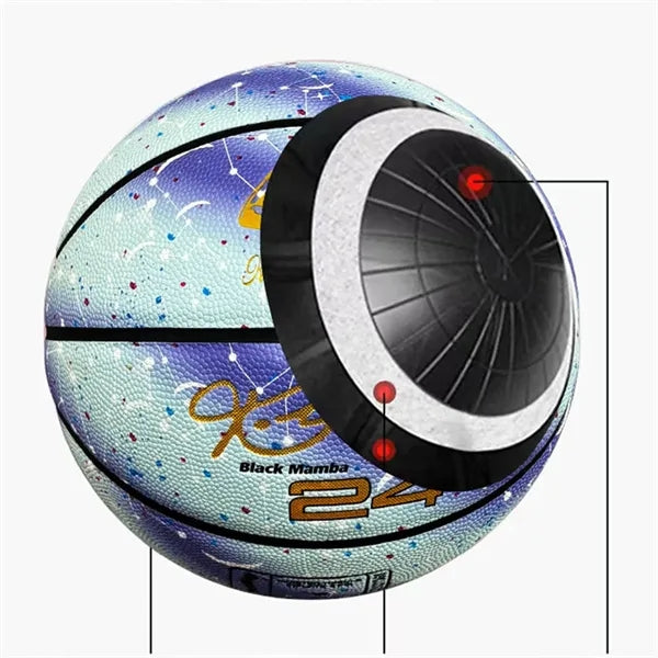 Glow in The Dark Basketball Glowing Leather Green Light Up