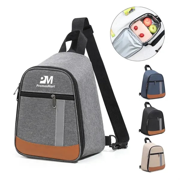 Single Shoulder Sling Insulated Lunch Bag