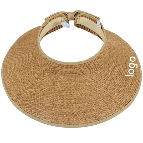 Foldable Paper Straw Visor Sun Protection Hat