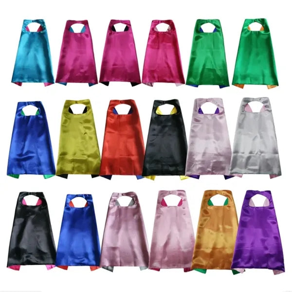 Kids Superhero Cape with Mask Double-Sided Satin