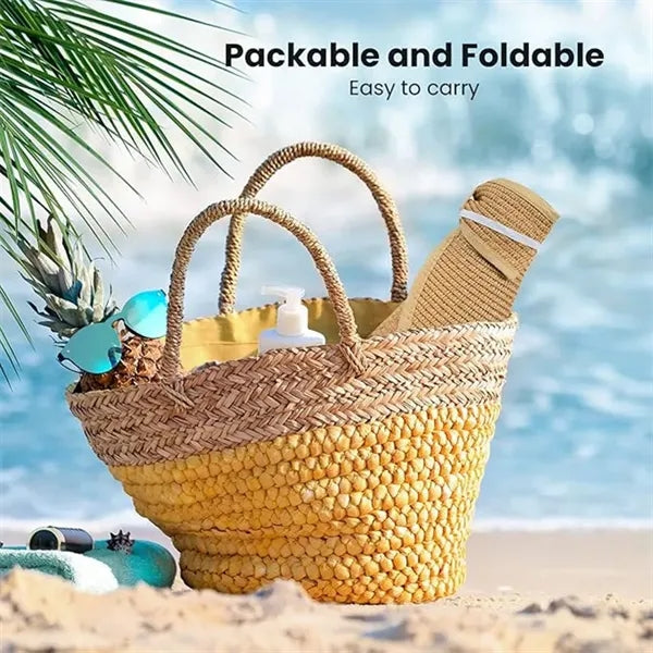 Foldable Paper Straw Visor Sun Protection Hat