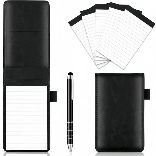 Mini Pocket Notepad Holder Set with Pen