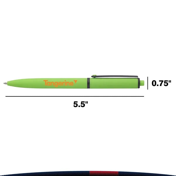 Classic Rubber-Coated Plastic Ballpoint Pens