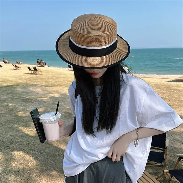 Men's Wide Brim Straw Sun Hat