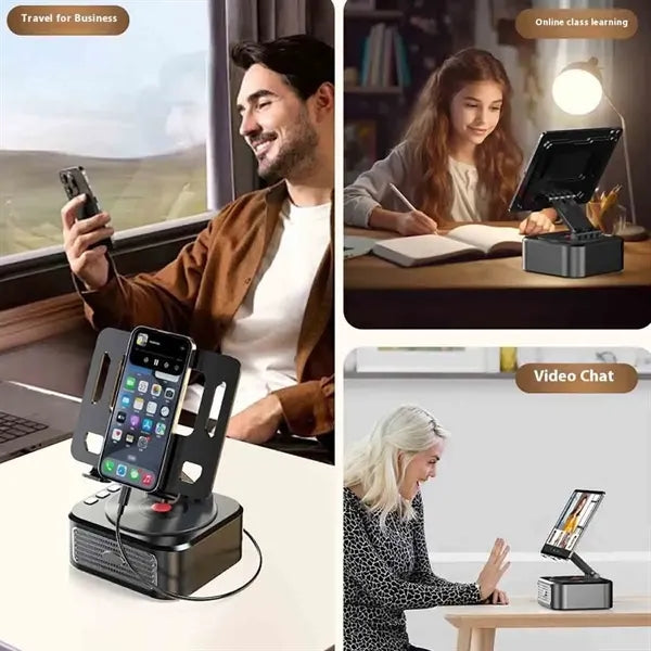 Foldable phone Holder Speaker