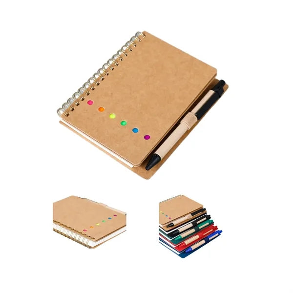 Spiral Notebook w/ Pen-100 Pages