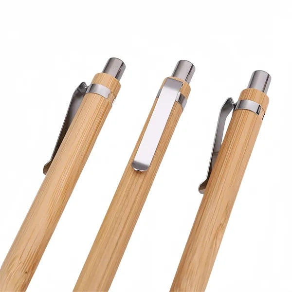 Premium Bamboo Retractable Ballpoint Pen