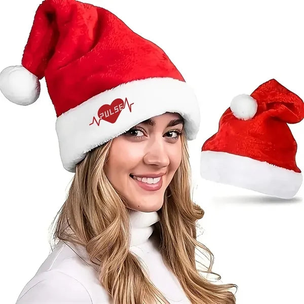Comfortable Thickened Plush Classic Red Santa Claus Hats