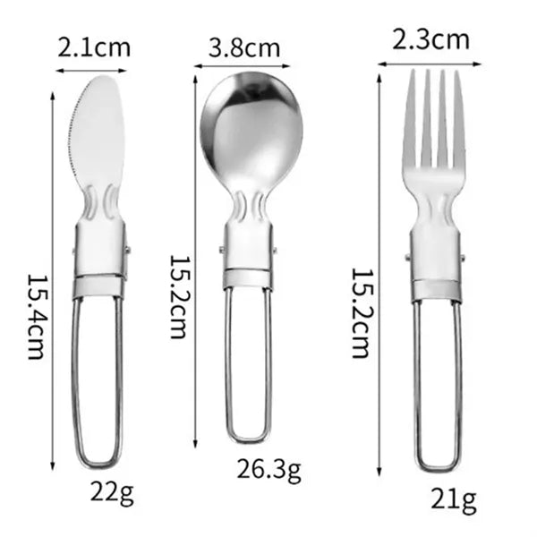 3 Pcs Outdoor Camp Cooking Utensil Set