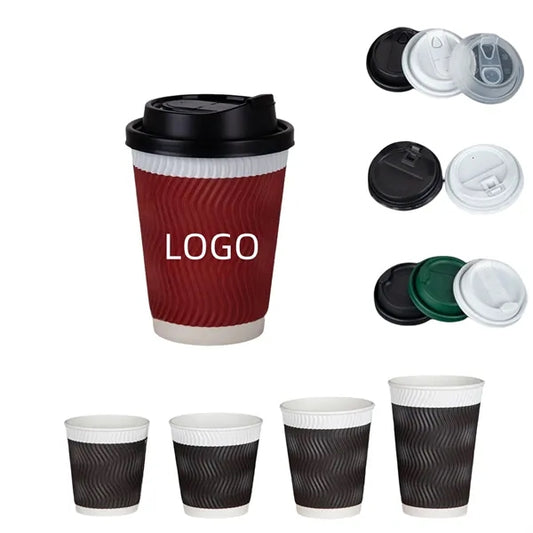 Eco Paper Coffee Cup w/ Lid