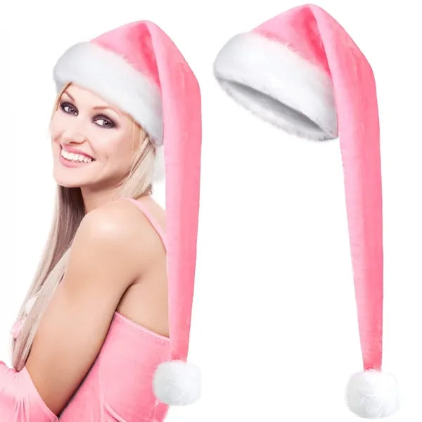 Unisex Velvet Christmas Hat For New Year