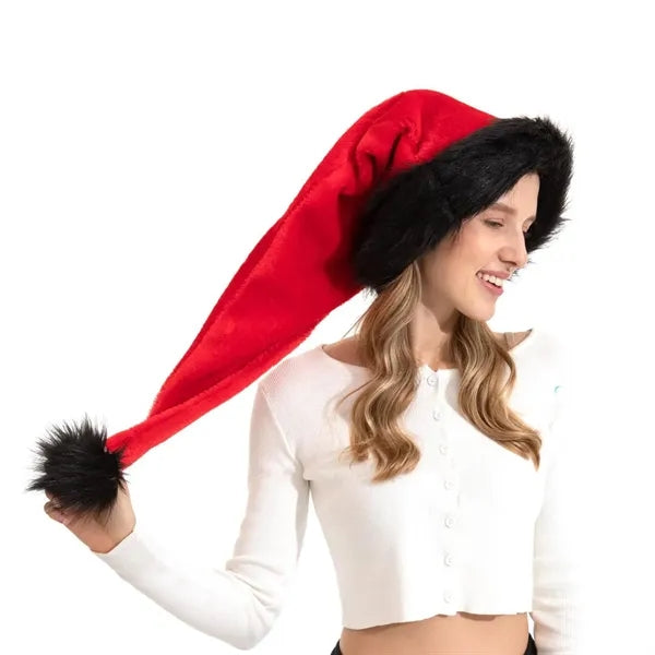 Unisex Velvet Christmas Hat For New Year