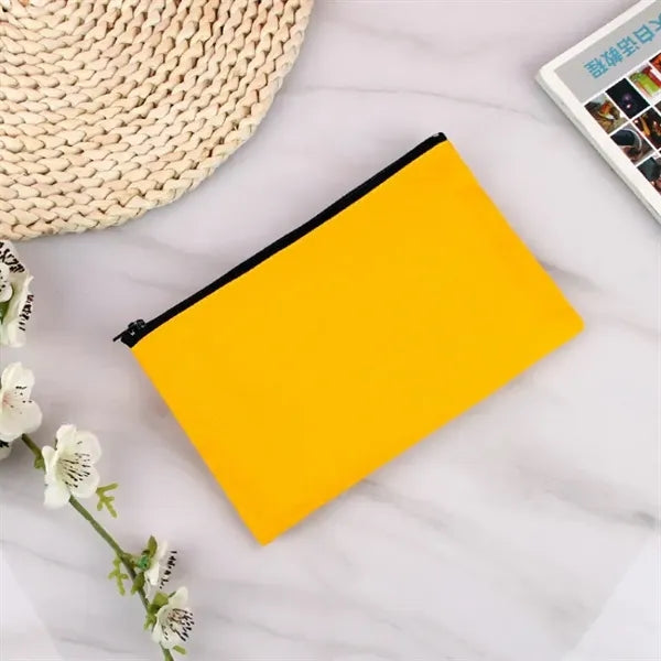 Canvas Zipper Travel Cosmetic Pouch