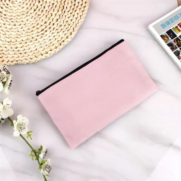 Canvas Zipper Travel Cosmetic Pouch
