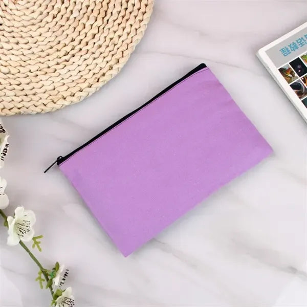 Canvas Zipper Travel Cosmetic Pouch