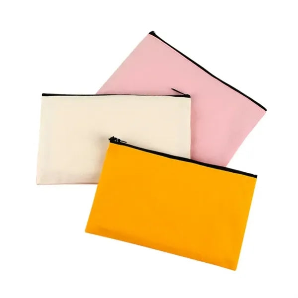 Canvas Zipper Travel Cosmetic Pouch