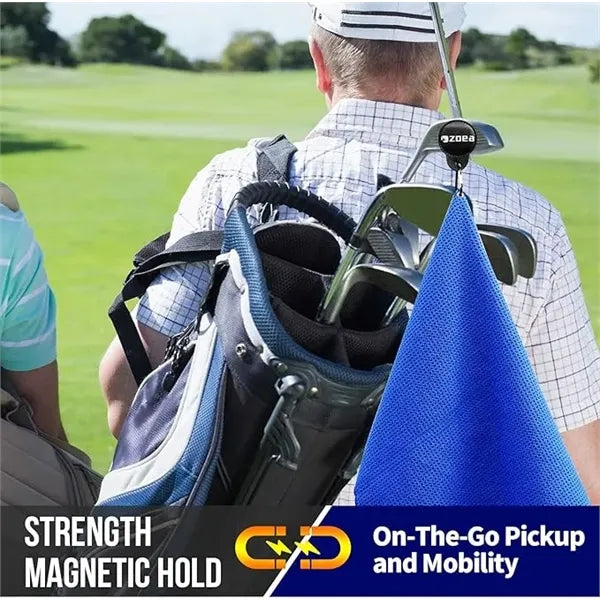 Magnetic high weight golf towel