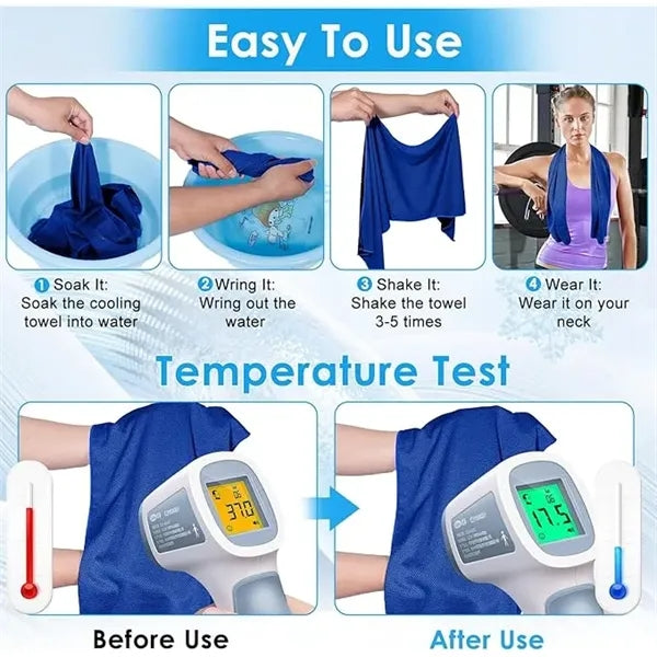 Quick dry cooling towel