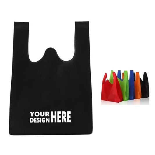 12" x 20" Non-woven Solid Color Vest-style Shopping Bag