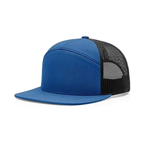 7-Panel Mesh Embroidery Trucker Cap
