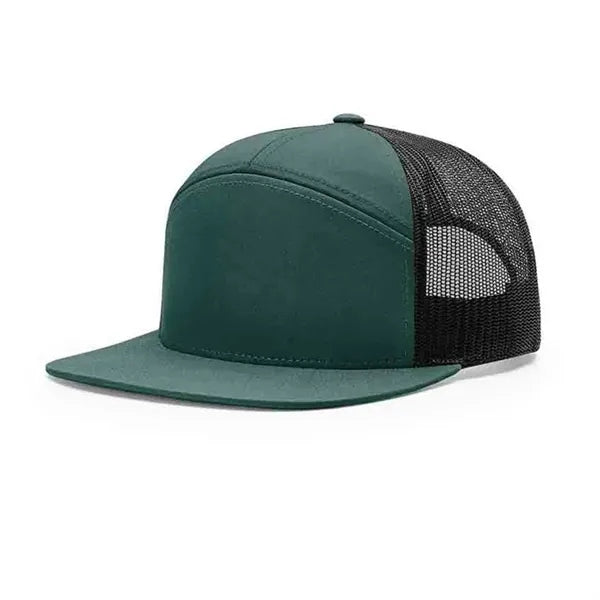 7-Panel Mesh Embroidery Trucker Cap